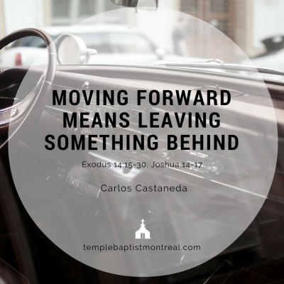 Moving Forward Means Leaving Something Behind